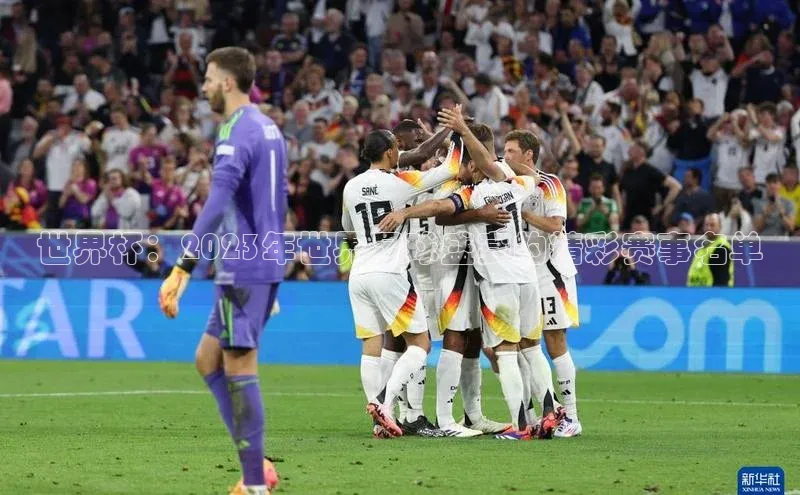 世界杯：2023年世界足球盛宴的精彩赛事名单